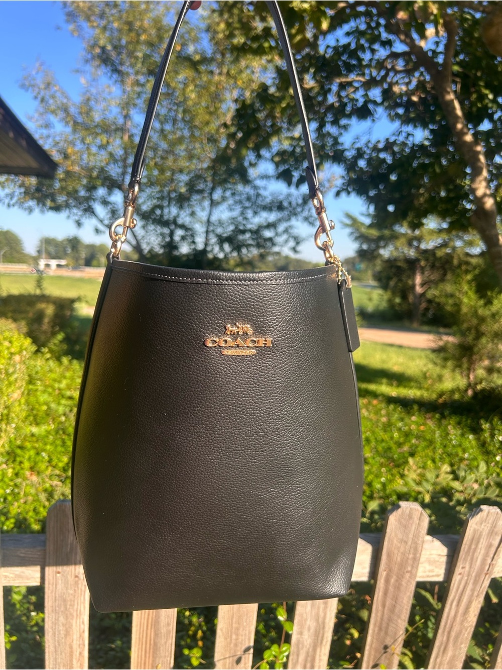 Coach Black Large City Bucket Bag